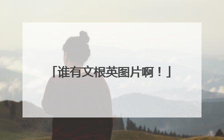 谁有文根英图片啊!