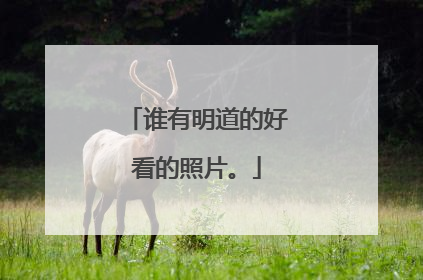 谁有明道的好看的照片。