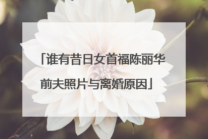 谁有昔日女首福陈丽华前夫照片与离婚原因