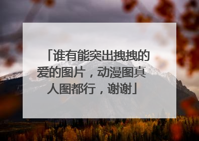 谁有能突出拽拽的爱的图片，动漫图真人图都行，谢谢