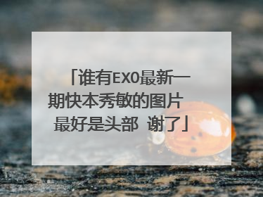谁有EXO最新一期快本秀敏的图片 最好是头部 谢了