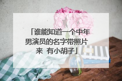 谁能知道一个中年男演员的名字带照片来 有小胡子