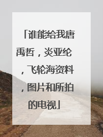 谁能给我唐禹哲，炎亚纶，飞轮海资料，图片和所拍的电视