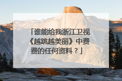 谁能给我浙江卫视《越跳越美丽》中费费的任何资料?