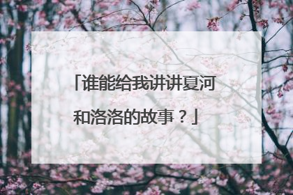 谁能给我讲讲夏河和洛洛的故事?
