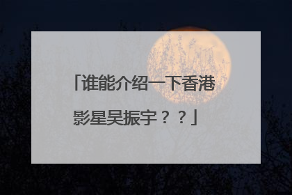 谁能介绍一下香港影星吴振宇？？