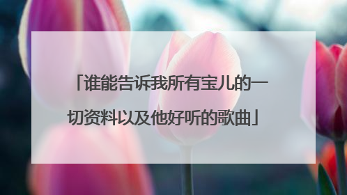 谁能告诉我所有宝儿的一切资料以及他好听的歌曲