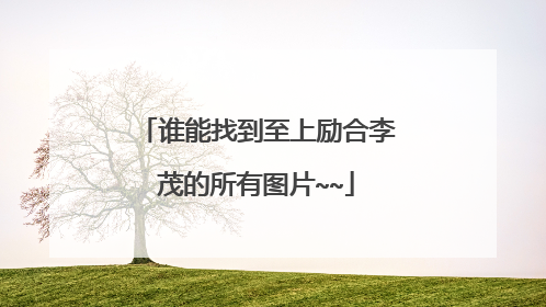 谁能找到至上励合李茂的所有图片~~