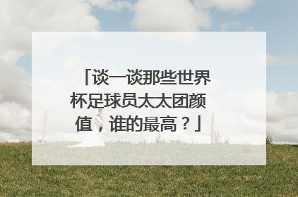 谈一谈那些世界杯足球员太太团颜值，谁的最高？