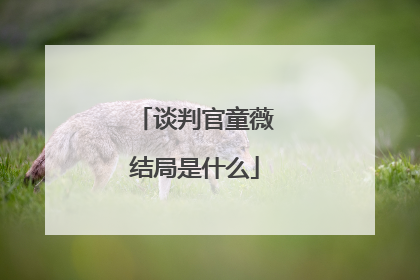 谈判官童薇结局是什么