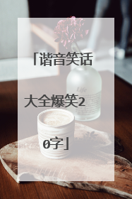 谐音笑话大全爆笑20字