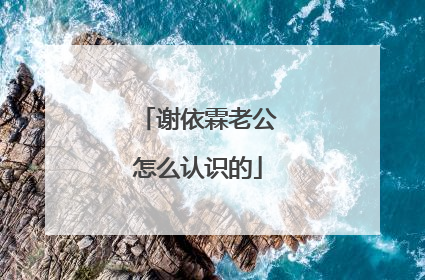 谢依霖老公怎么认识的