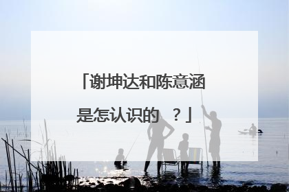 谢坤达和陈意涵是怎认识的 ？