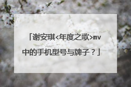 谢安琪<年度之歌>mv中的手机型号与牌子？