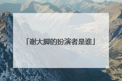 谢大脚的扮演者是谁