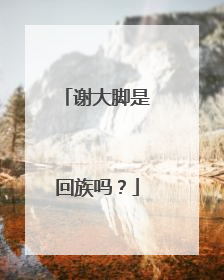 谢大脚是回族吗?