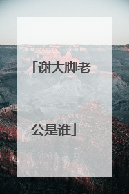 谢大脚老公是谁