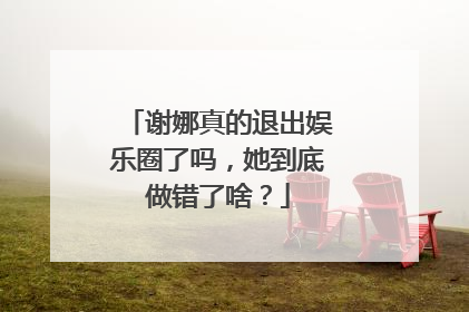 谢娜真的退出娱乐圈了吗,她到底做错了啥?