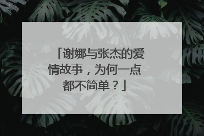 谢娜与张杰的爱情故事,为何一点都不简单?