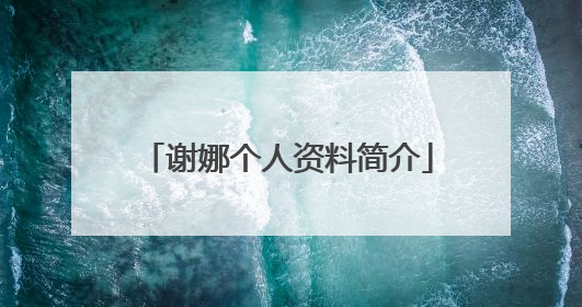 谢娜个人资料简介