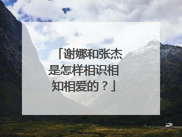 谢娜和张杰是怎样相识相知相爱的？