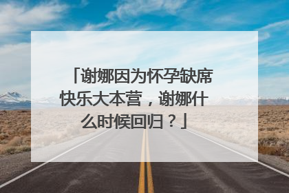 谢娜因为怀孕缺席快乐大本营,谢娜什么时候回归?
