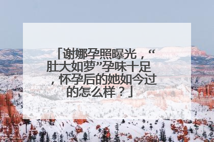谢娜孕照曝光,“肚大如萝”孕味十足,怀孕后的她如今过的怎么样?