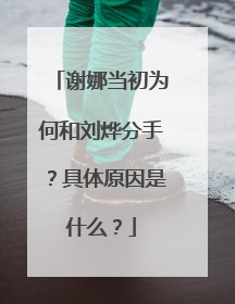 谢娜当初为何和刘烨分手?具体原因是什么?