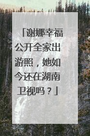谢娜幸福公开全家出游照,她如今还在湖南卫视吗?