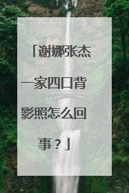 谢娜张杰一家四口背影照怎么回事？