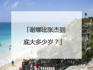 谢娜比张杰到底大多少岁?