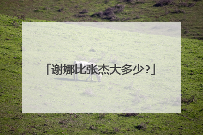 谢娜比张杰大多少?