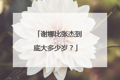 谢娜比张杰到底大多少岁？