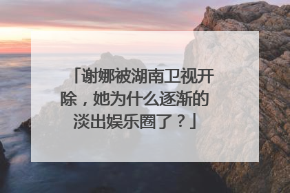 谢娜被湖南卫视开除,她为什么逐渐的淡出娱乐圈了?