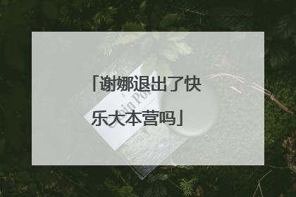 谢娜退出了快乐大本营吗
