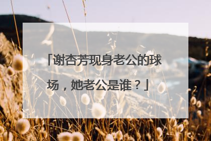 谢杏芳现身老公的球场,她老公是谁?
