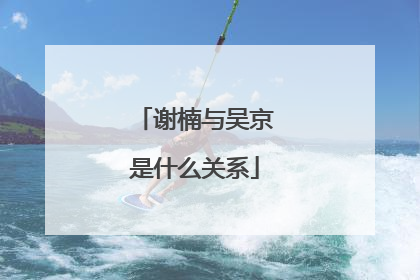 谢楠与吴京是什么关系