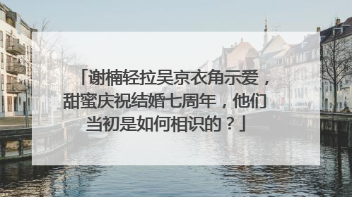 谢楠轻拉吴京衣角示爱,甜蜜庆祝结婚七周年,他们当初是如何相识的?