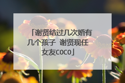 谢贤结过几次婚有几个孩子 谢贤现任女友COCO