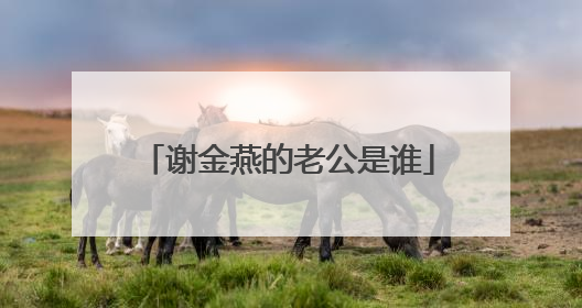 谢金燕的老公是谁