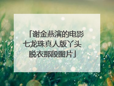 谢金燕演的电影七龙珠真人版丫头脱衣那段图片