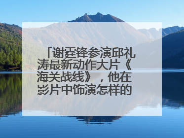 谢霆锋参演邱礼涛最新动作大片《海关战线》，他在影片中饰演怎样的角色？