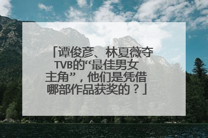 谭俊彦、林夏薇夺TVB的“最佳男女主角”,他们是凭借哪部作品获奖的?