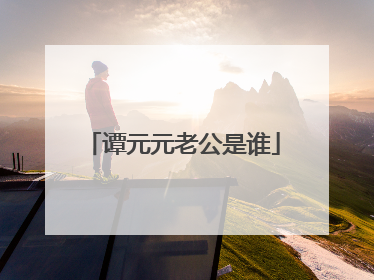 谭元元老公是谁