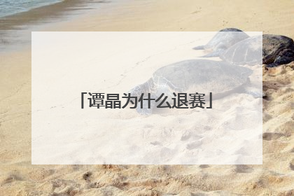 谭晶为什么退赛