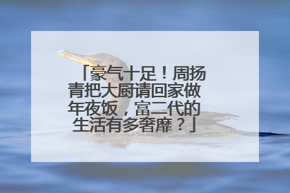 豪气十足!周扬青把大厨请回家做年夜饭,富二代的生活有多奢靡?