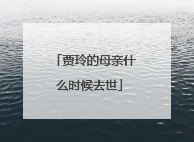 贾玲的母亲什么时候去世