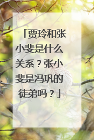 贾玲和张小斐是什么关系？张小斐是冯巩的徒弟吗？