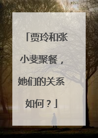 贾玲和张小斐聚餐,她们的关系如何?