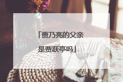 贾乃亮的父亲是贾跃亭吗